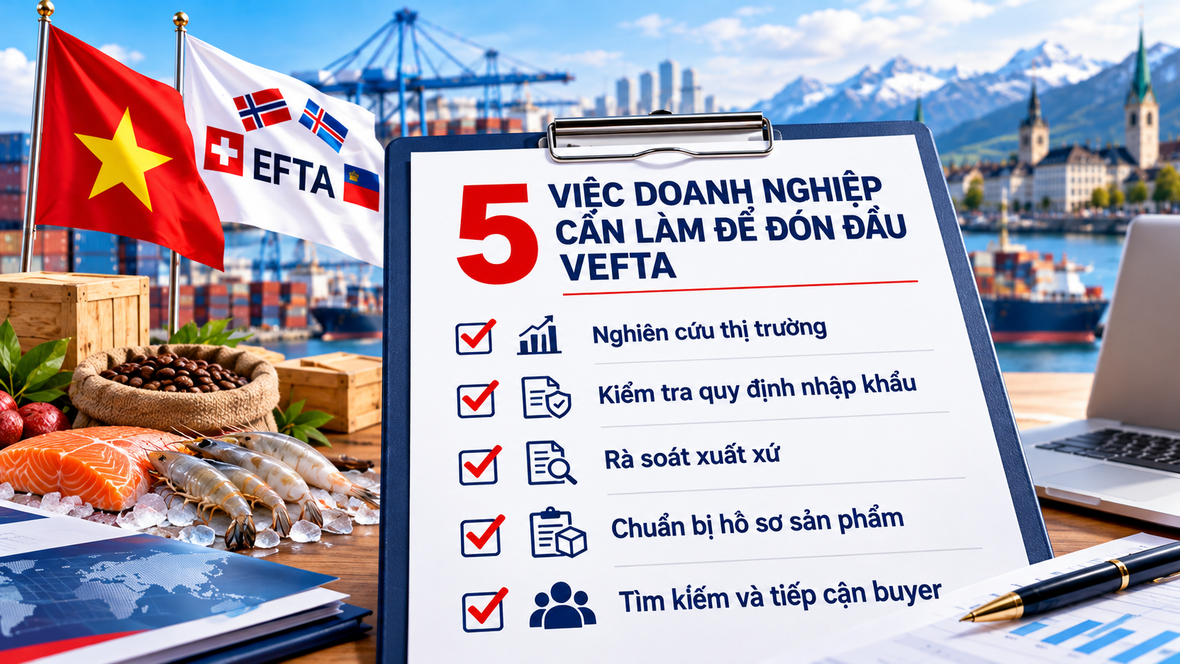 5 việc doanh nghiệp Việt Nam cần làm để đón đầu cơ hội từ VEFTA